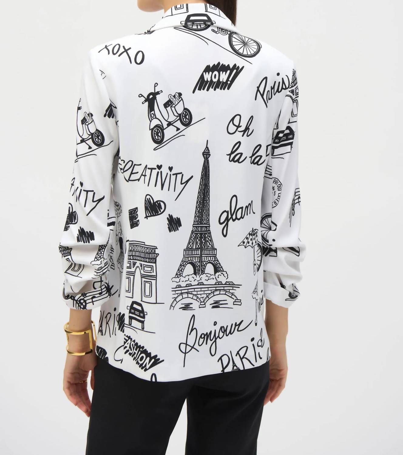 Joseph Ribkoff - Print Single Button Blazer