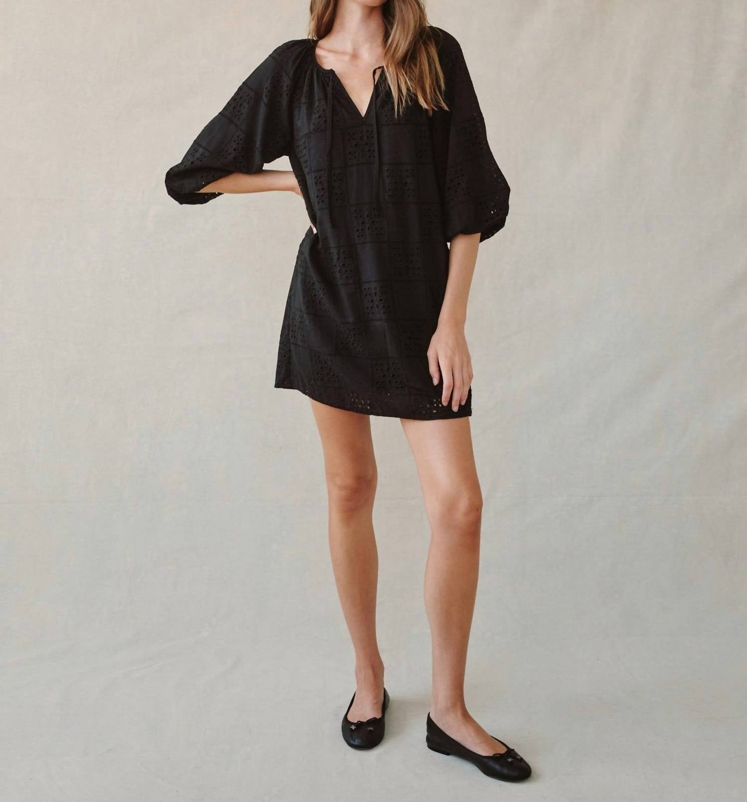 Bella Dahl - Pullover Puff Sleeve Mini Dress