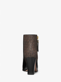 Michael Kors - Women's Britt Signature Logo Trim Ankle Boot