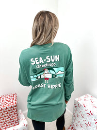 Coast Hippie - Sea-sun Greetings Long Sleeve Top