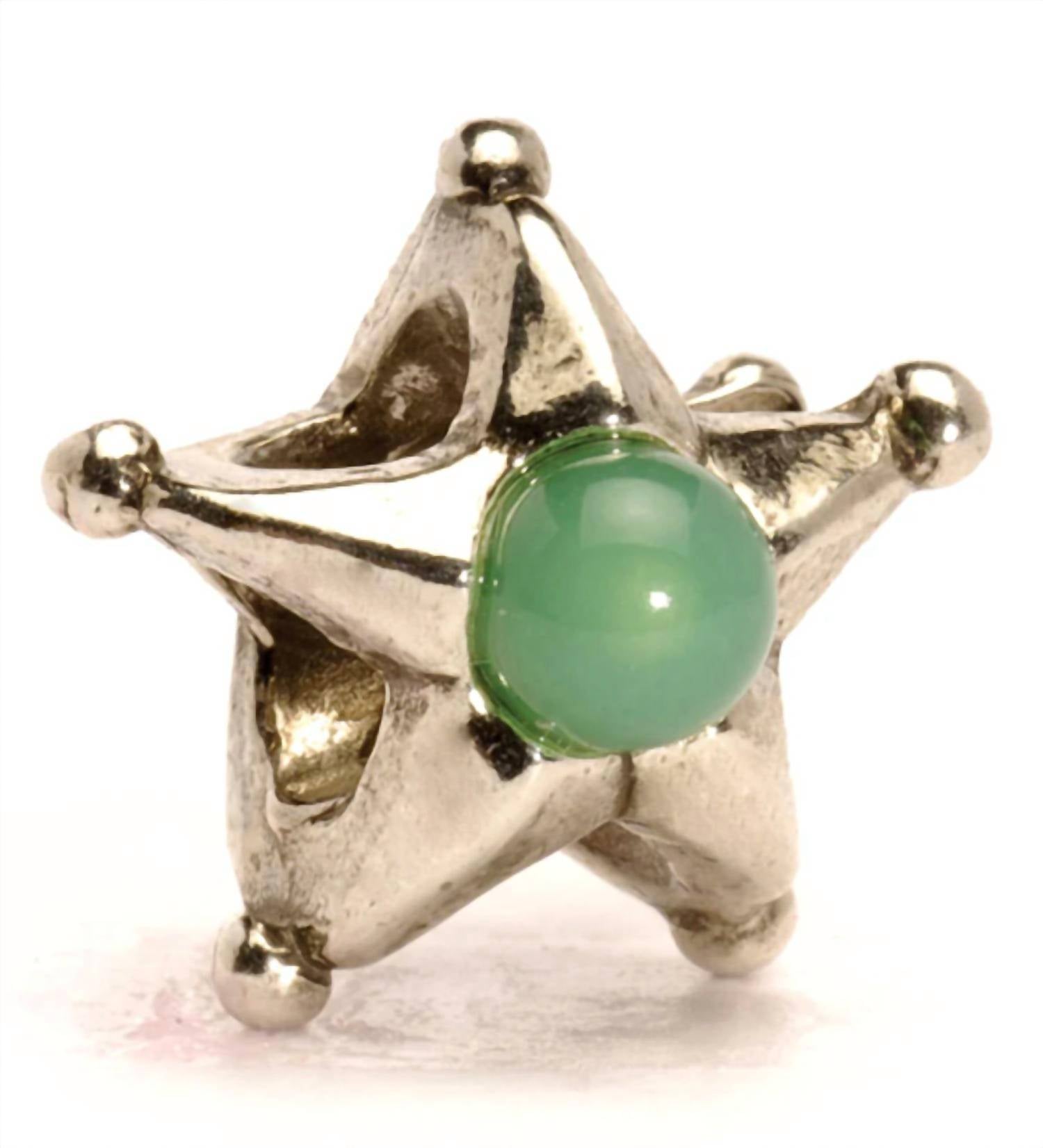 Trollbeads Women's Taurus Star Bead Charm in green gold - women's jewelry