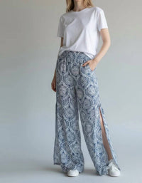Elan - Bandana Side Slit Pants