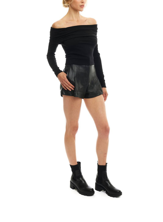 Lblc The Label - Tanya Faux Leather Shorts