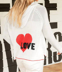 Wooden Ships - Love Zip -up Cotton Hoodie
