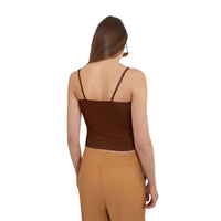 Ambar - Women's Square Neck Slim Fit Cami Top