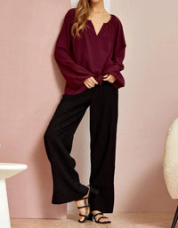 Andree By Unit - Split Neck Tunic Top