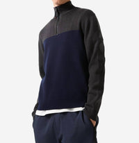 Bogner Fire + Ice Andrian 2 Sweater in grey blue - men's sweater - detail view