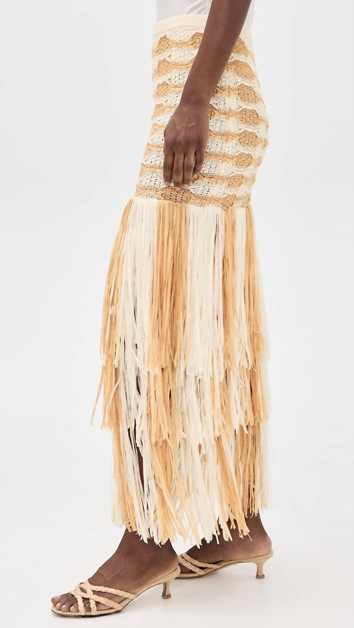 Ulla Johnson - Giulietta Fringe Knit Skirt