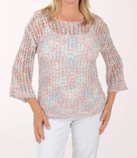 Charlie B - Space Dyed Fishnet Sweater