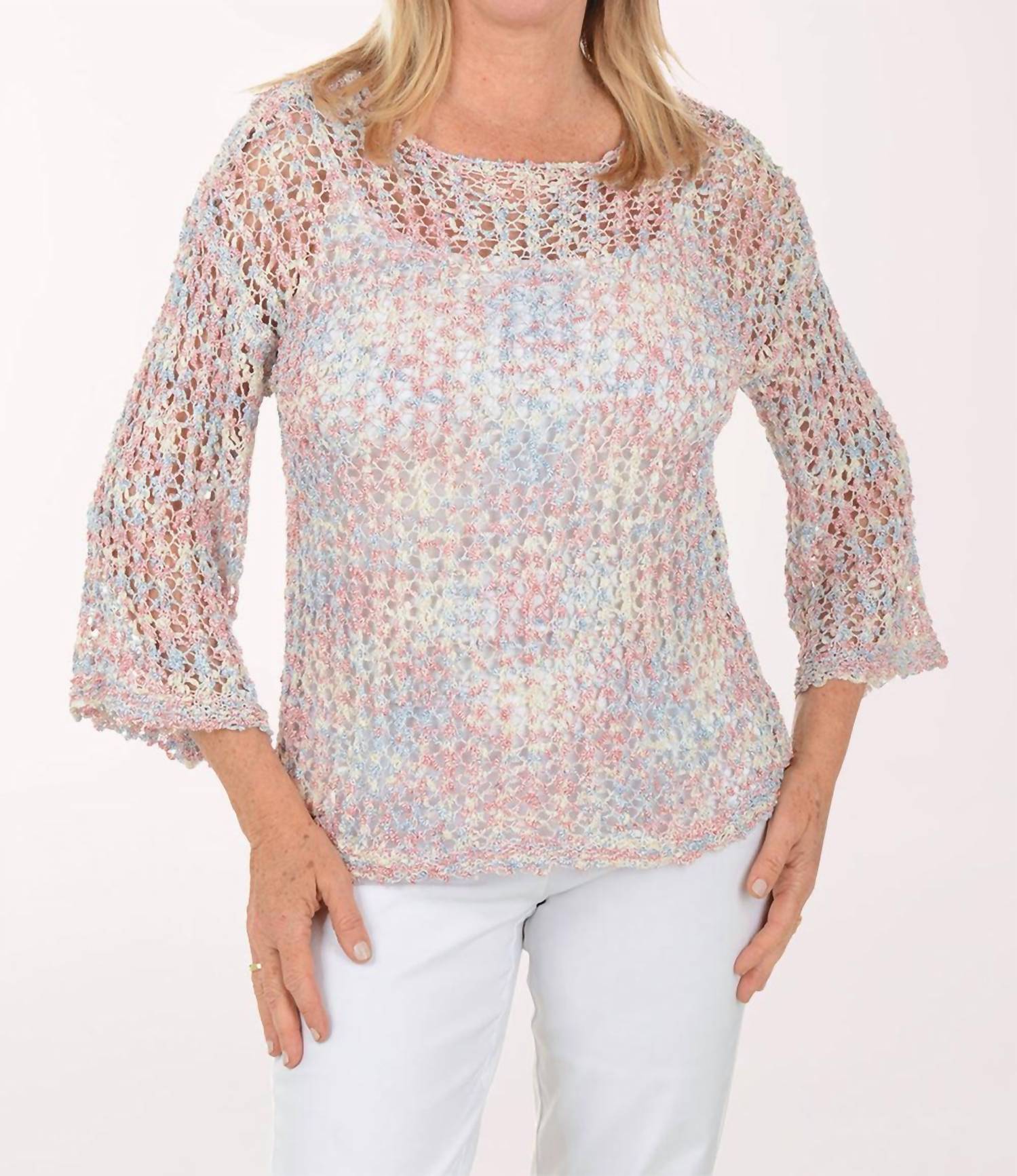 Charlie B - Space Dyed Fishnet Sweater