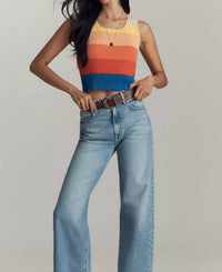 Mother - Round Neck Rib Tank Top