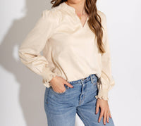 Ivy Jane - Long Sleeve Suede Top