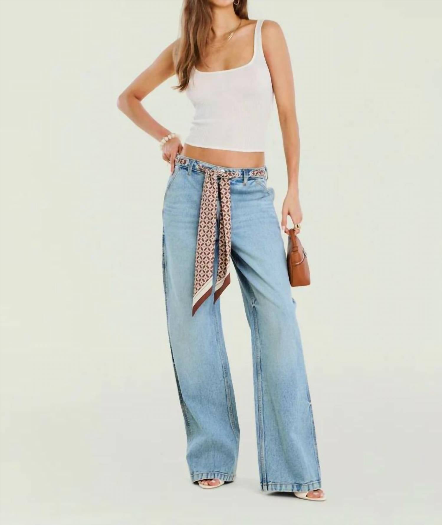 Ser.O.Ya - Bond Denim Relaxed Wide Pants