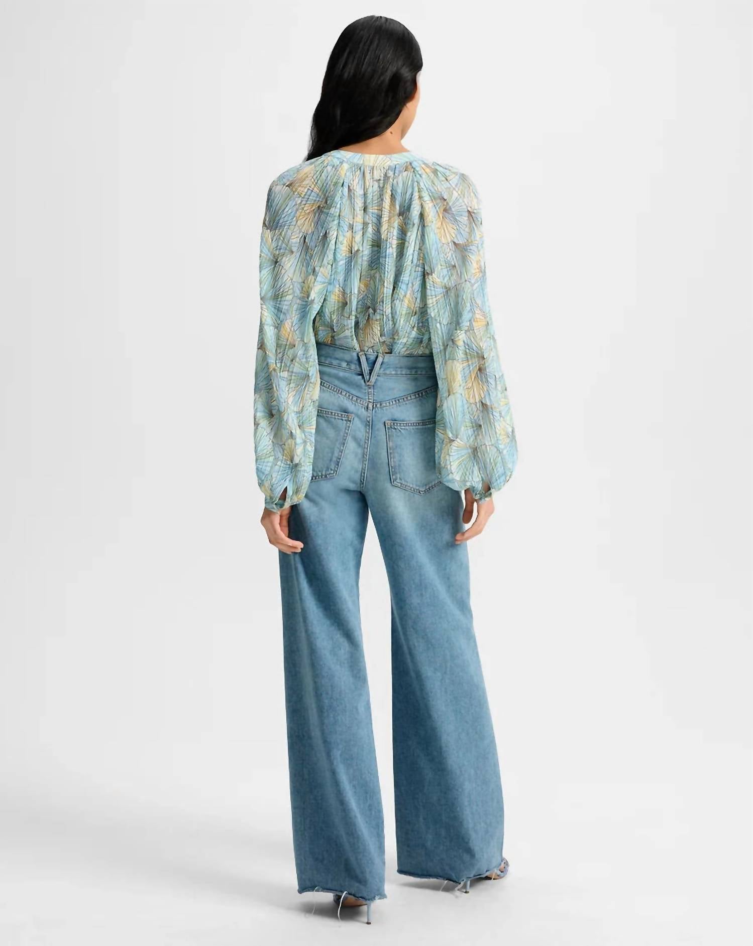 Veronica Beard - Fennel Pleated Blouse