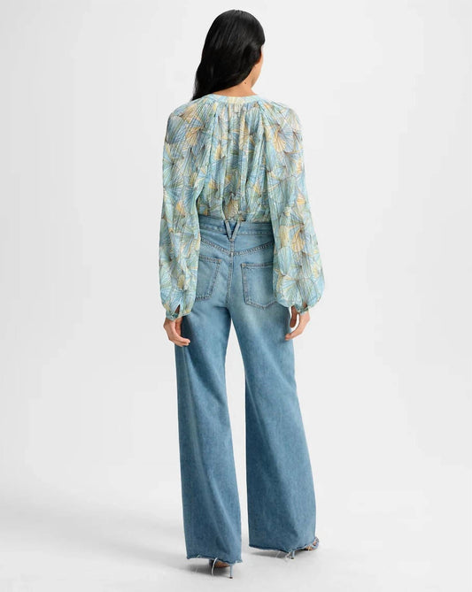 Veronica Beard - Fennel Pleated Blouse