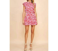 Pinch - Hearts V-Neck Mini Dress