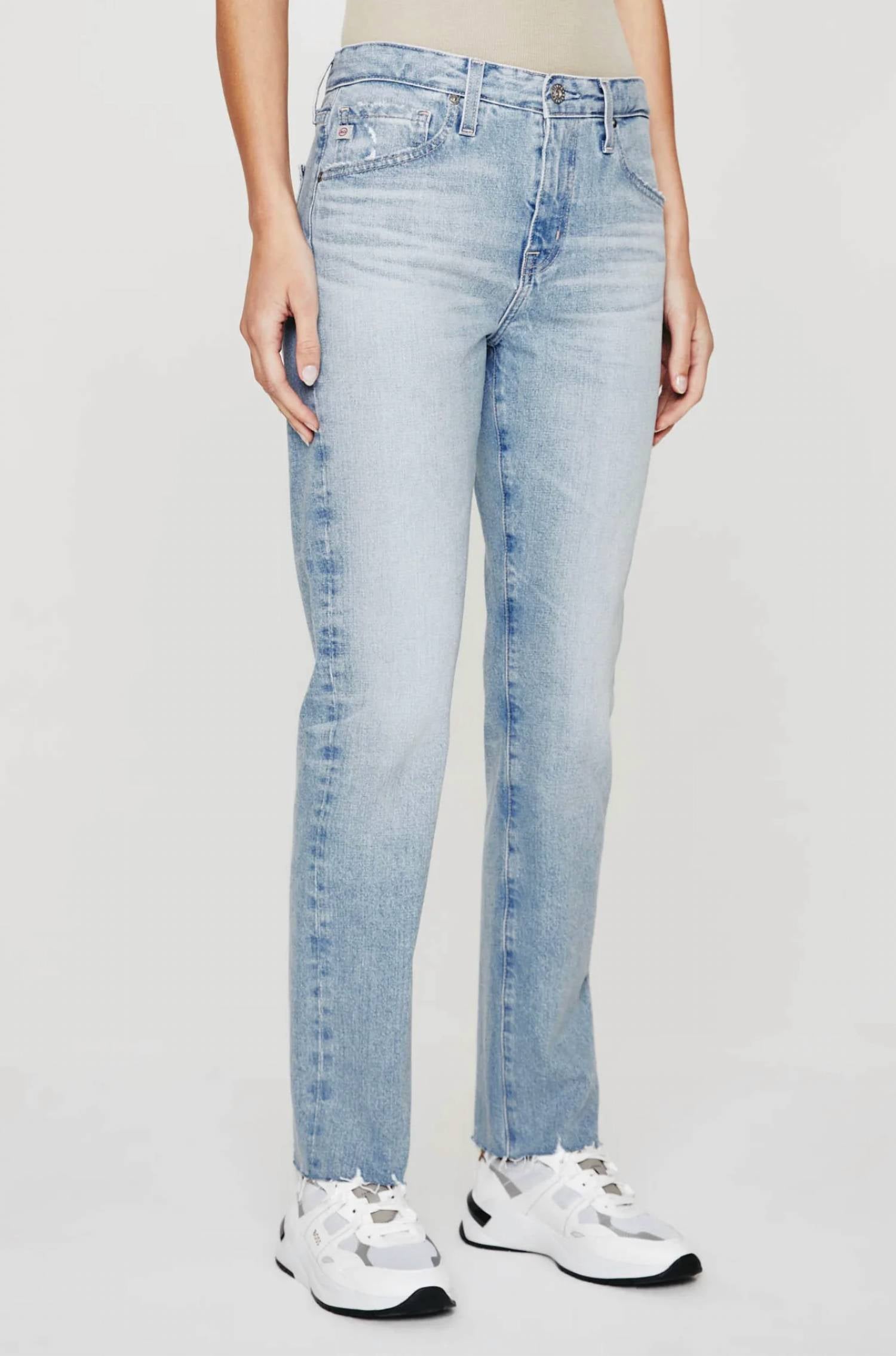 AG Jeans Ex-boyfriend High-rise Slim Jeans in chateau - women's jeans