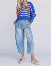 In-Loom - Cropped Mock Neck Sweater