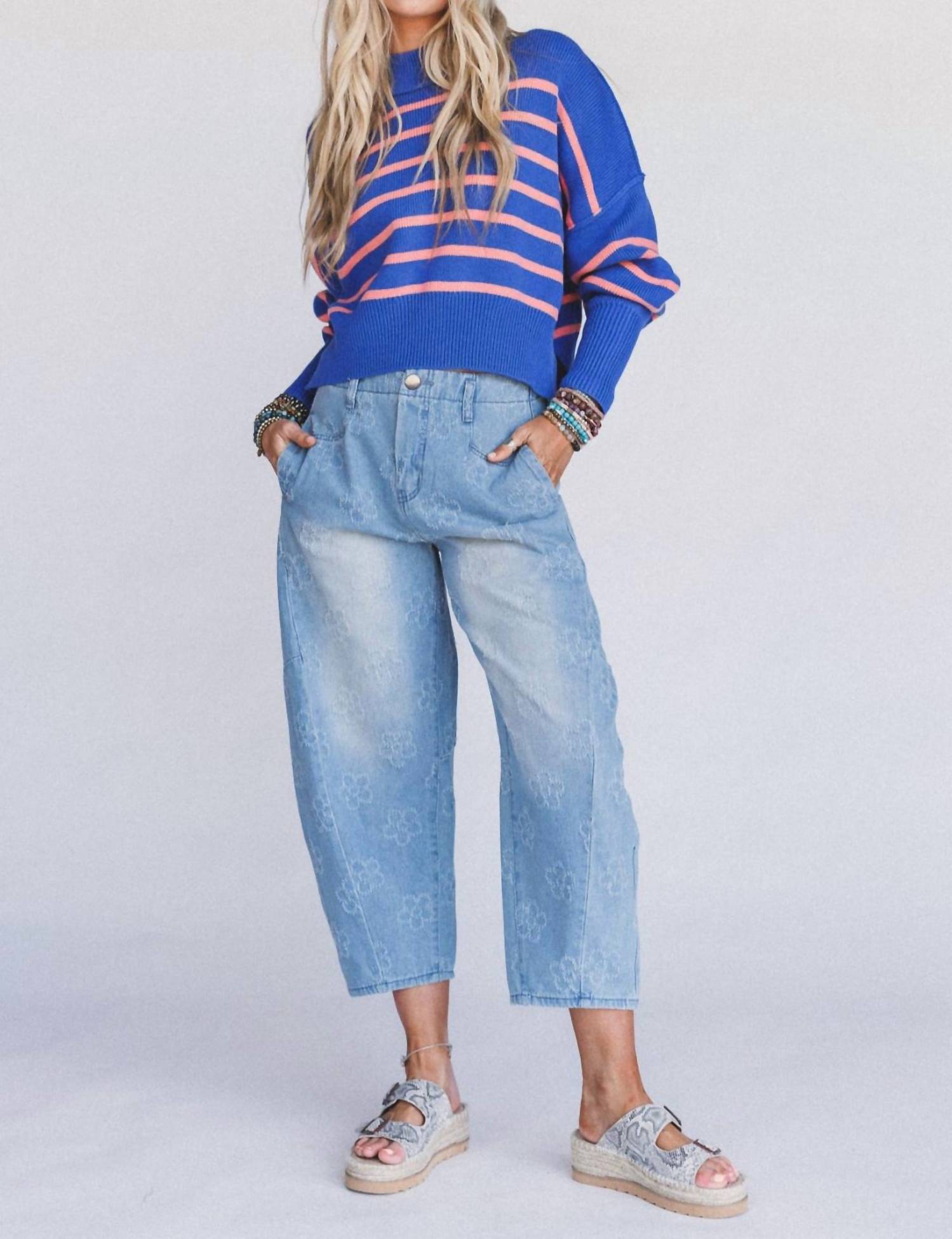 In-Loom - Cropped Mock Neck Sweater