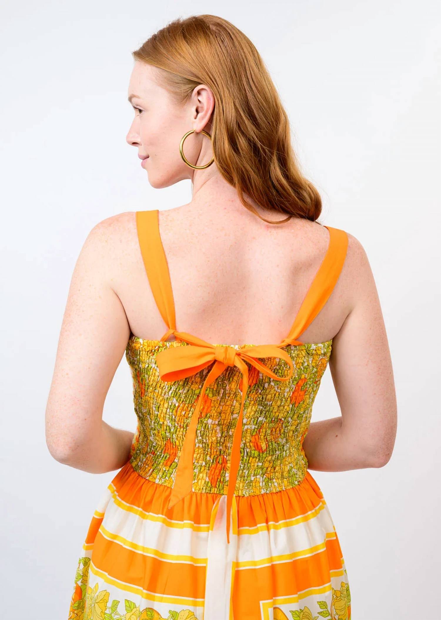 Uncle Frank - Citrus Fruit Midi Dress