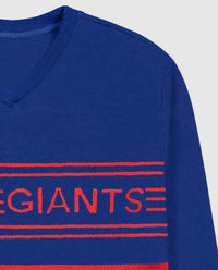 Starter - Men's New York Giants Starter Jacquard Pullover Sweater