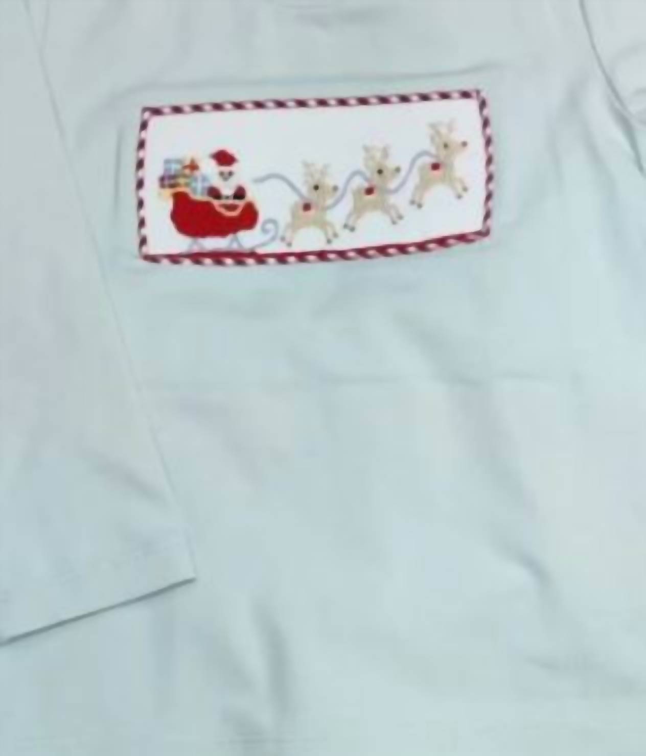 Banana Split - Boy's Santa's Sleigh Smocked Pant Set
