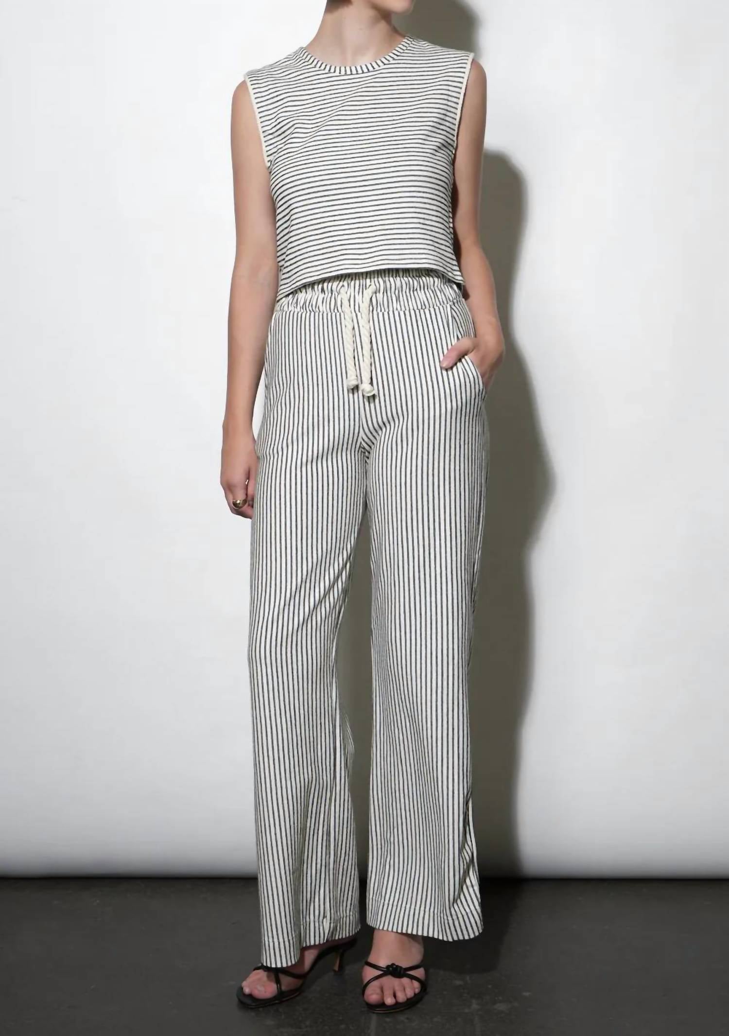 Greylin - Isla Wide Leg Knit Pull Up Pants