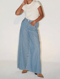 ETICA Lauren Wide Leg Pant in blue sky - women's pants