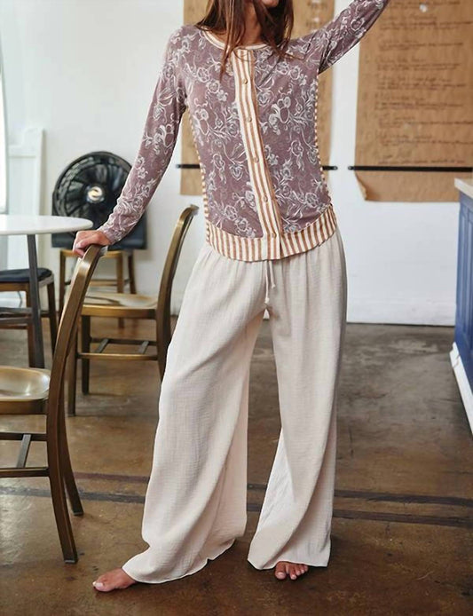 Bucketlist - Stripe Contrast Top