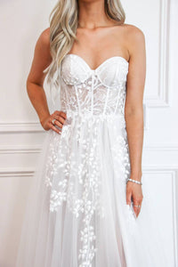 Cinderella Divine - Slit Tulle Wedding Dress