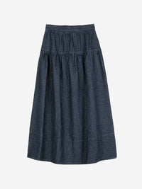 Bobo Choses - Evase Pinstripe Soft Denim Skirt