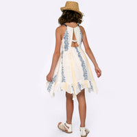 Hannah Banana - Girls Halter Floral Dress