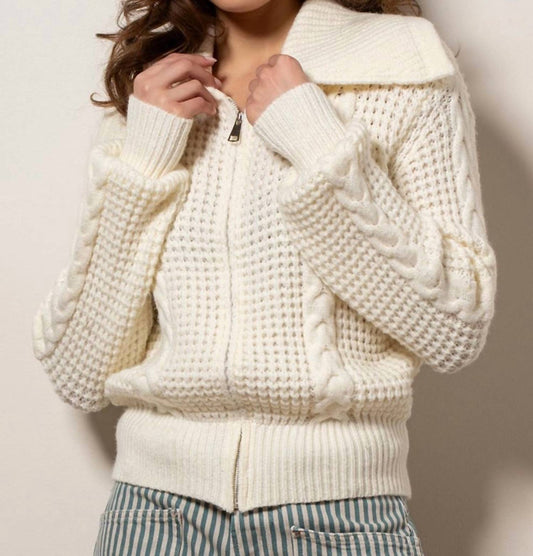 Hyfve - Anchor Point Zip Up Sweater