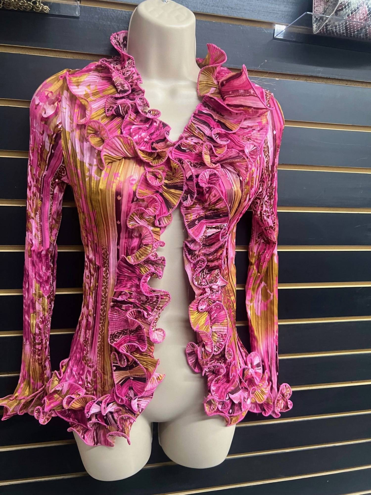 Michael K Women's Loveless Ruffle Top in pink - women's blouse