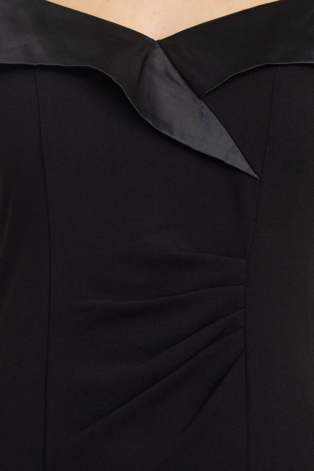 S.L. Fashions - Off Shoulder Ruched Bodice Detail Dress