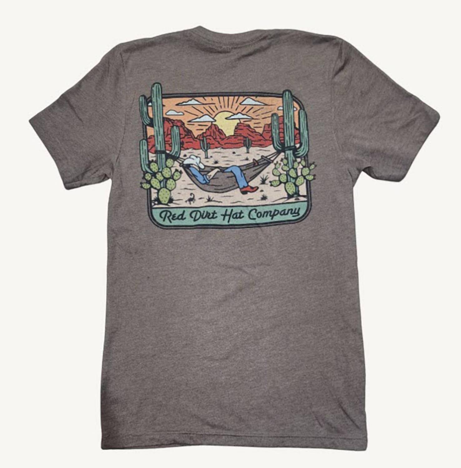Red Dirt Hat Company - Unisex Home On The Range Logo Fit T-shirt