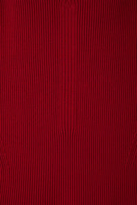 CFCL Women's Portrait Cami Top in maroon red - women's shirt - detail view