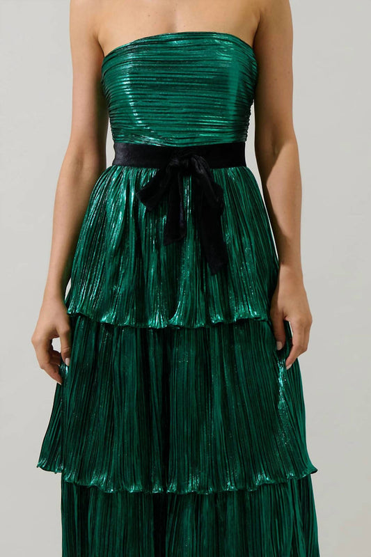 Sugarlips - Metallic Strapless Dress