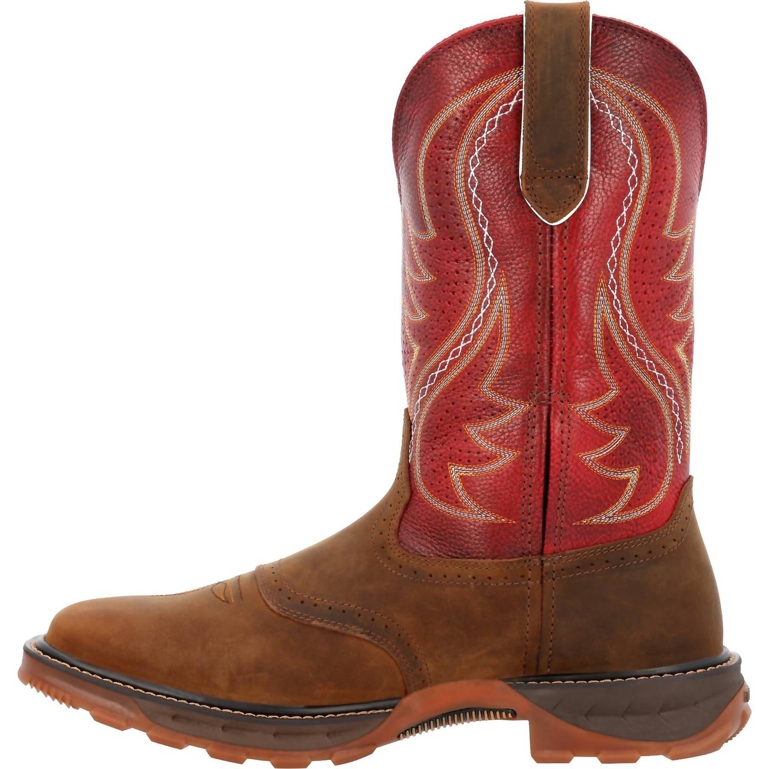 Durango Boots Men's Maverick Xp Extreme Ac Insulkul Work Western Boot in brown red - men's boots