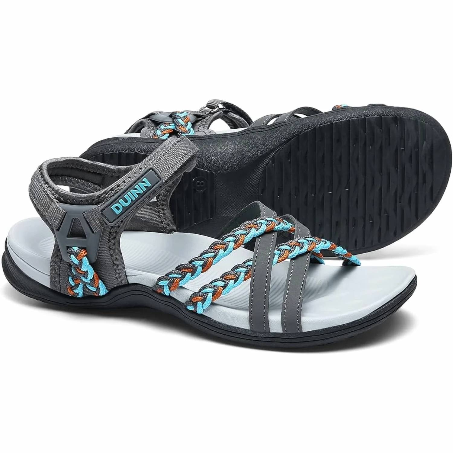 Duinn - Women's Hook Loop Closure Hiking Sport Sandals