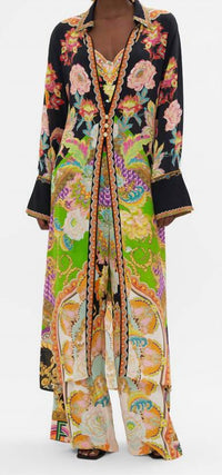 Camilla Layer with Collar Jacket in sundowners in sicily 1 - women's jacket