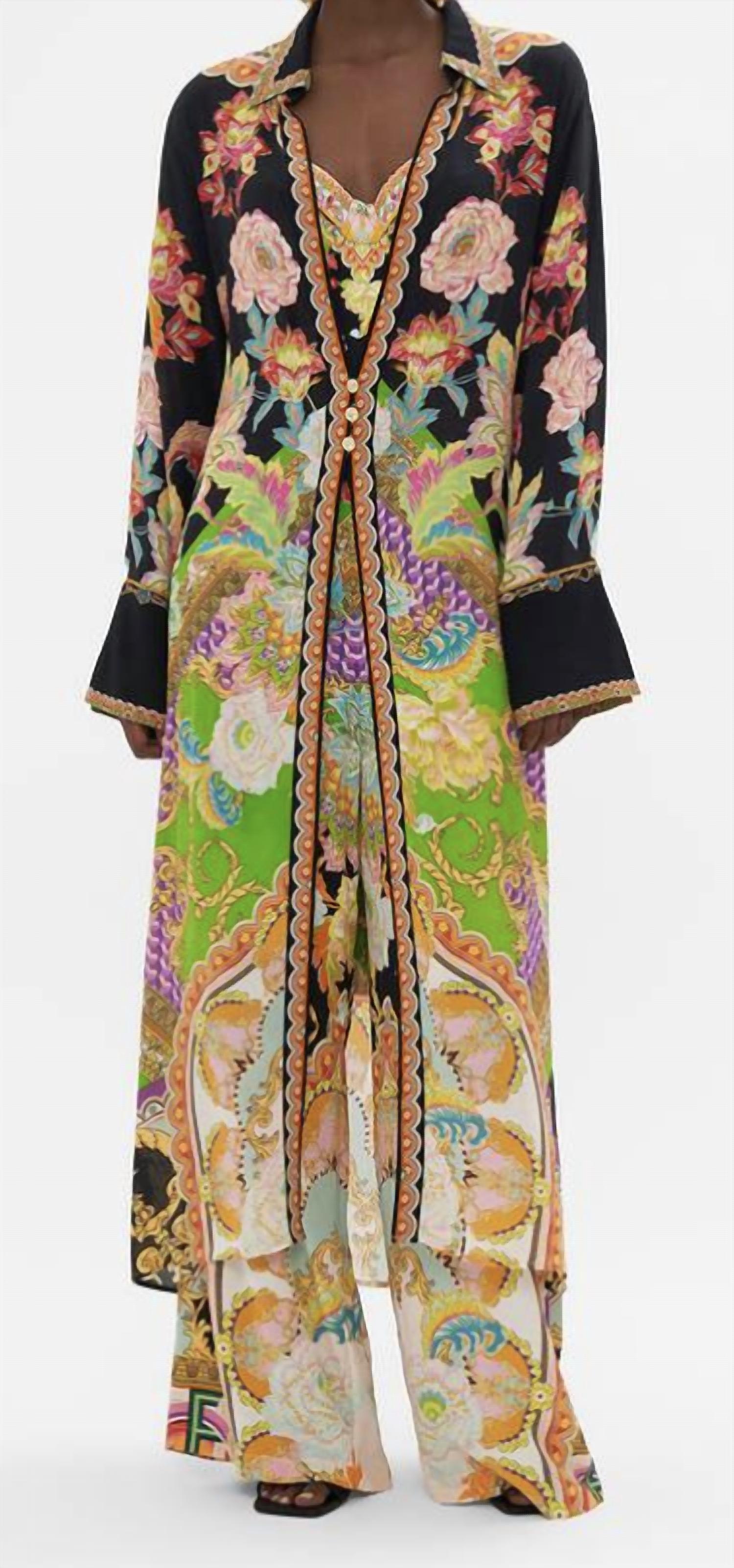 Camilla Layer with Collar Jacket in sundowners in sicily 1 - women's jacket