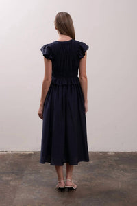 Moon River - Shirred Midi Dress