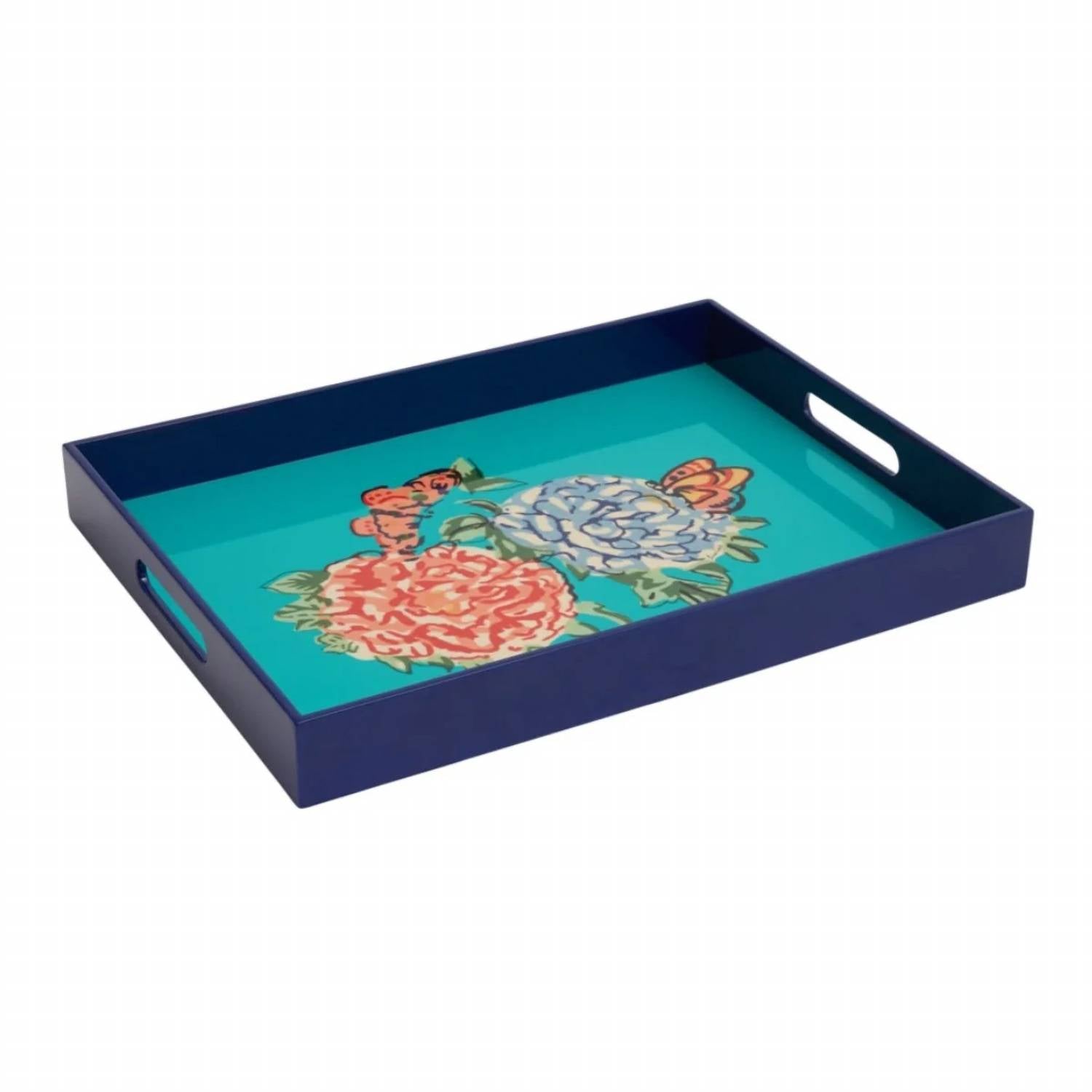 Lisa Corti - Queen Flower Lacquered Tray