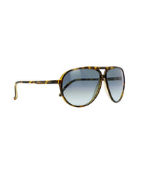 Remo Tulliani Men's Smooth Aviator Sunglasses in polish tortoise ash lens - men's accessory - detail view