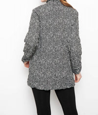 Liv By Habitat - Chevron Crinkle Boyfriend Blazer