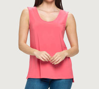 Last Tango - Cut And Sew Scoop Neck V Back Tank Top