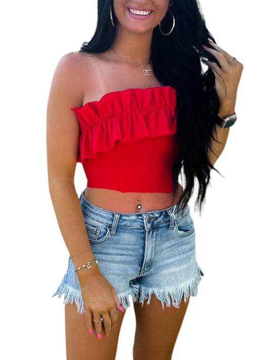 Glam - In The Name Of Love Sleeveless Crop Top