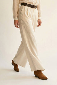 Q2 - Women's Wide Leg Shiny Pants