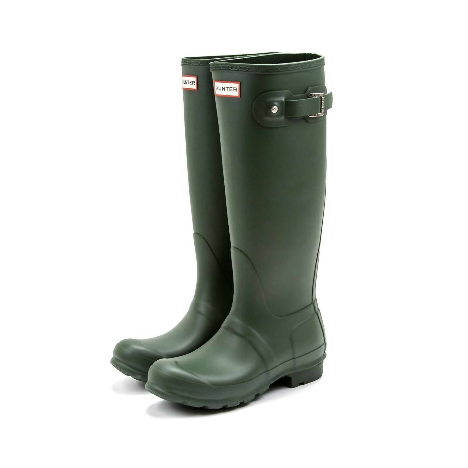 HUNTER Women's Original Tall Rain Boots in hunter green 1 - women's shoe